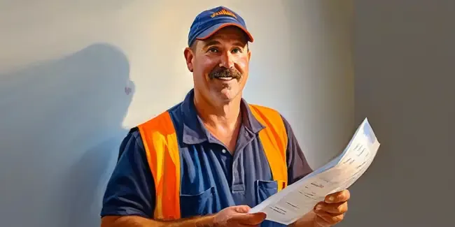24 Hour Plumbers professional holding an estimate