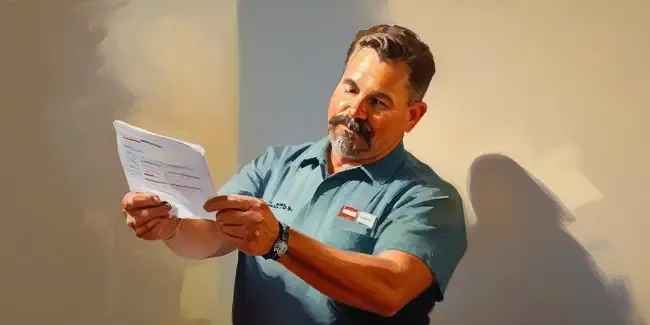 Cpr Training holding an work order
