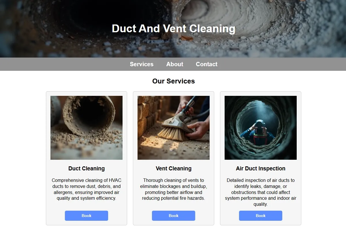 Duct And Vent Cleaning professional working at a laptop