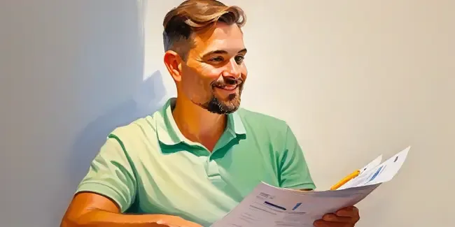 Ecommerce Developers professional holding an estimate