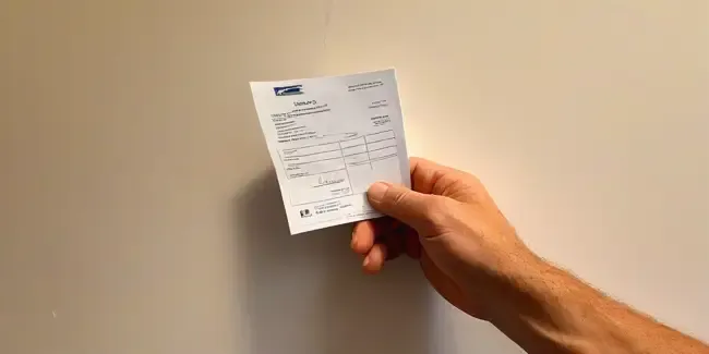 Electrical Outlet Installation professional holding an estimate