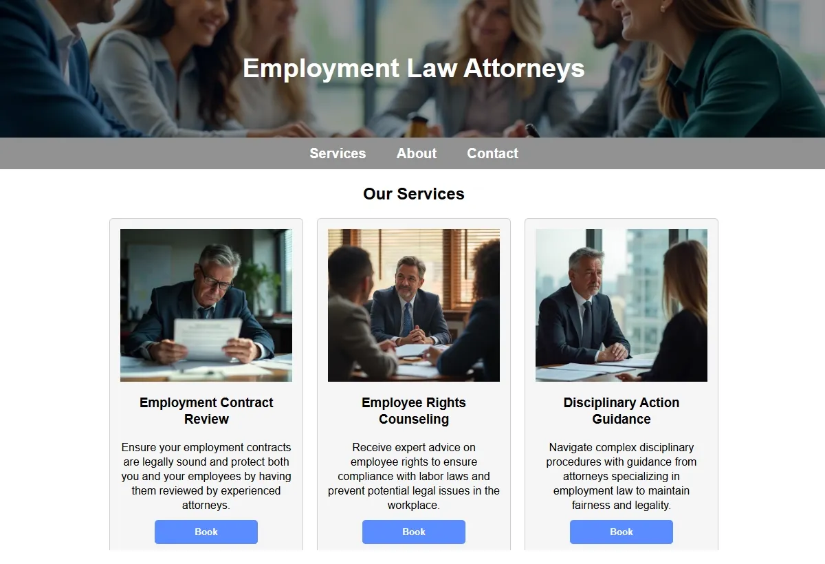 Employment Law Attorneys professional working at a laptop