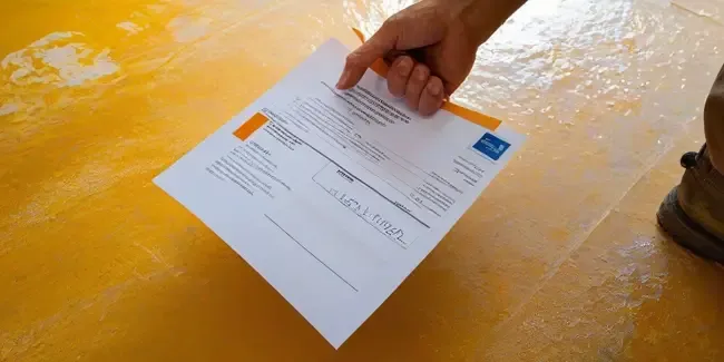 Epoxy Flooring holding an work order
