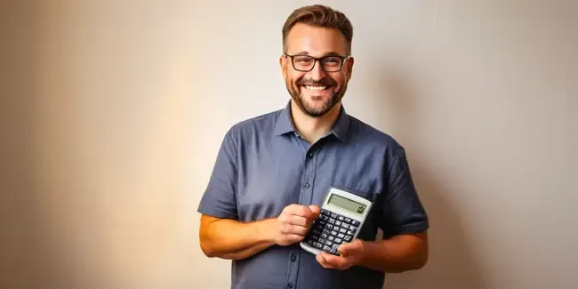 Event Decorators professional holding a basic calculator