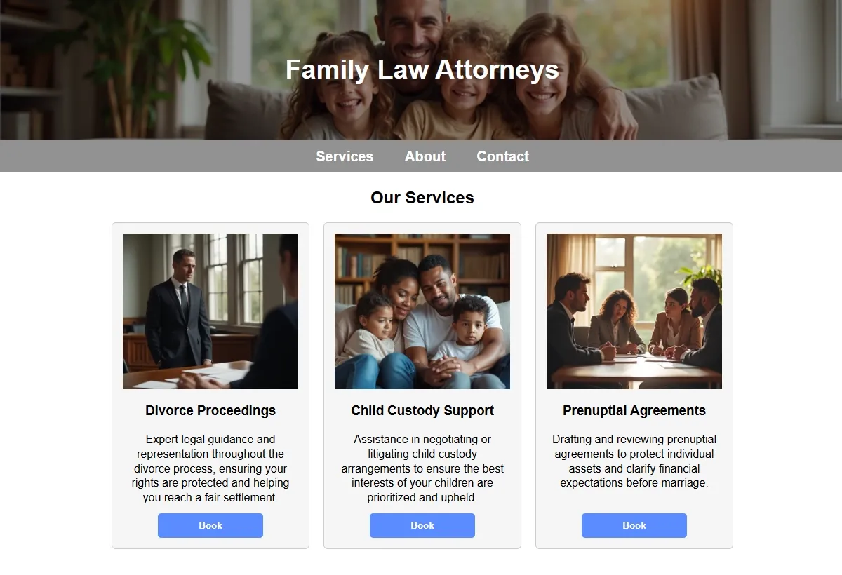 Family Law Attorneys professional working at a laptop