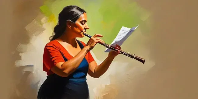 Flute Lessons holding an estimate