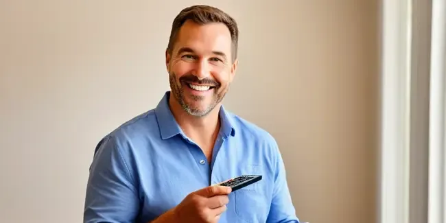 Home Staging professional holding a basic calculator