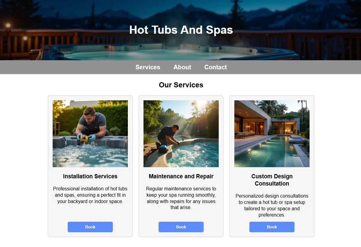 Hot Tubs And Spas professional working at a laptop