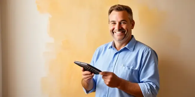 Hvac Specialist professional holding a basic calculator