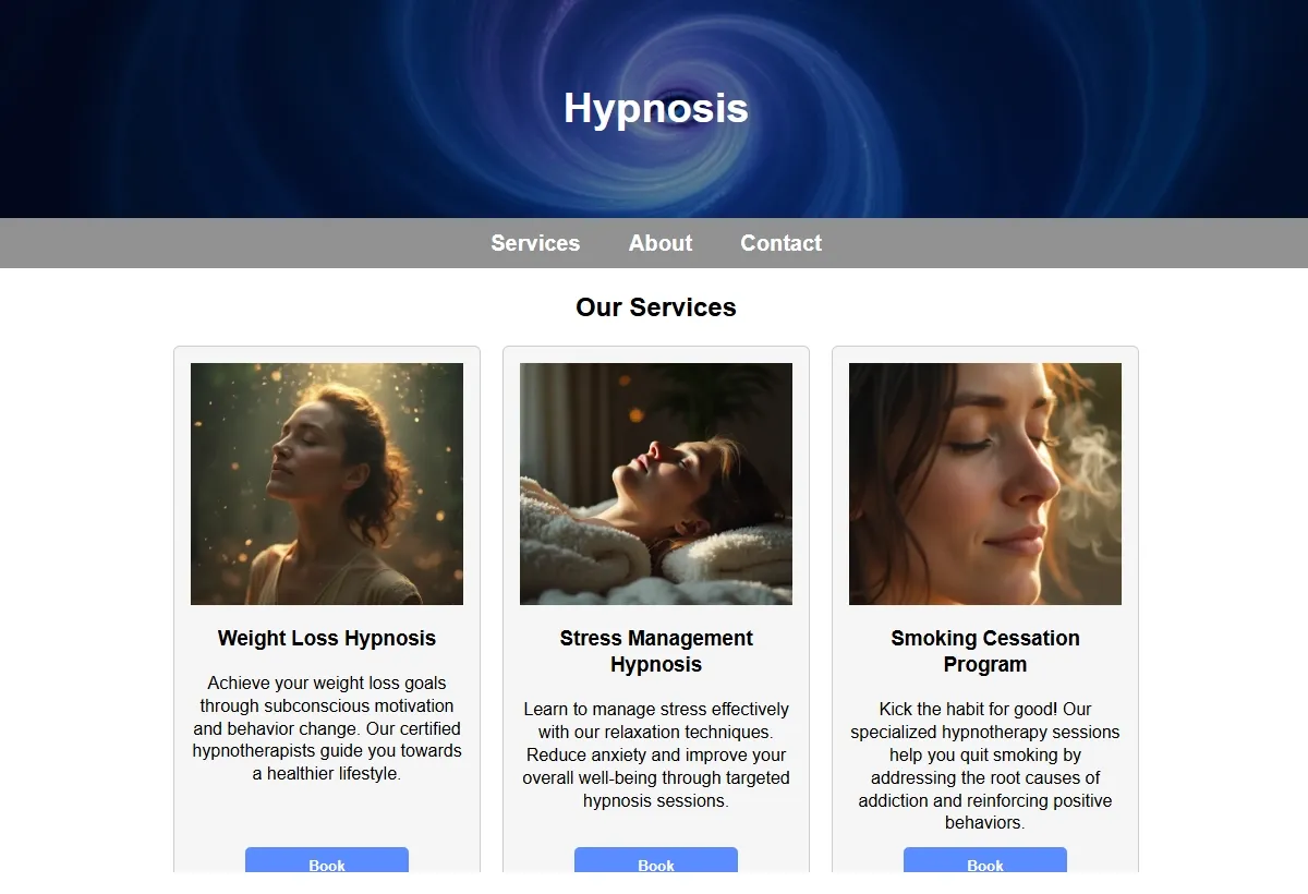 Hypnosis professional working at a laptop