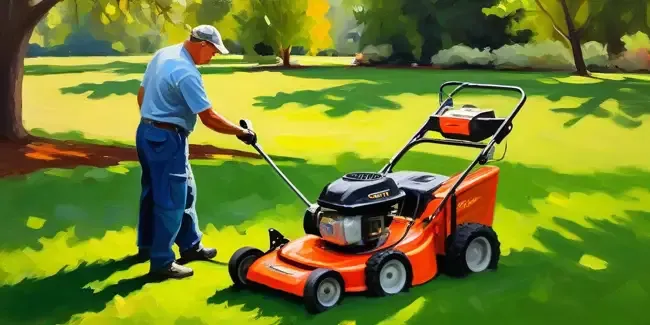 Lawn Mower Repairs professional holding an estimate