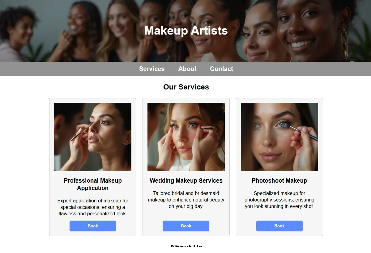 Makeup Artists professional working at a laptop