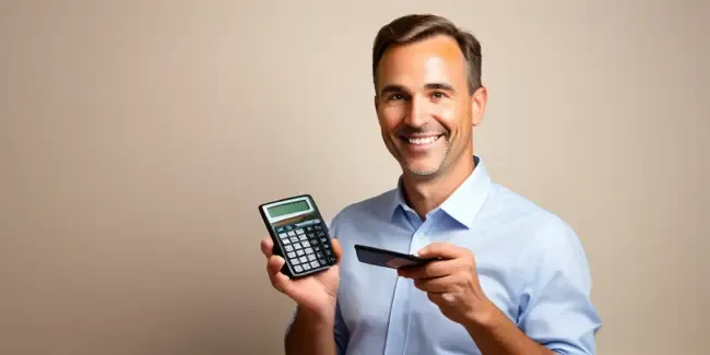 Marketing Consultants holding a basic calculator