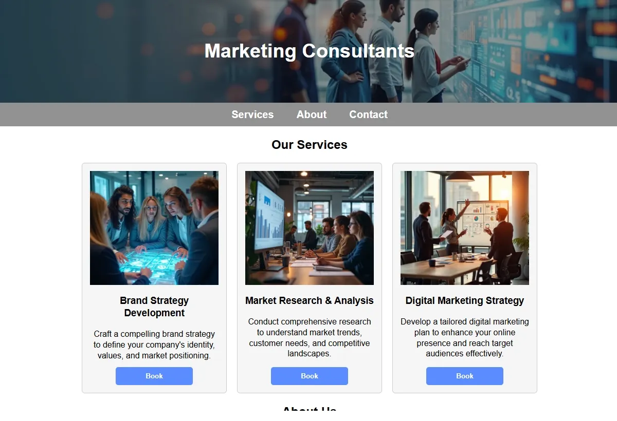 Marketing Consultants looking at a laptop