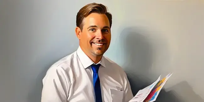 Marketing holding an invoice