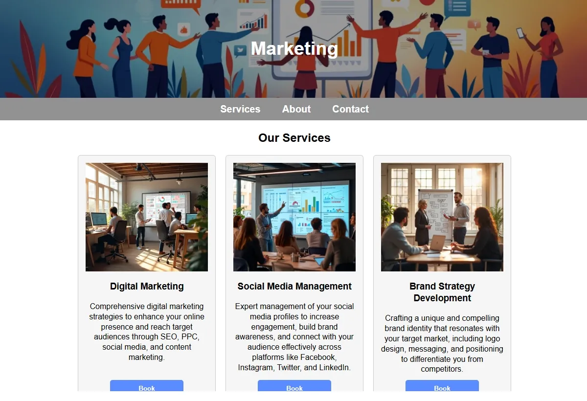 Marketing looking at a laptop