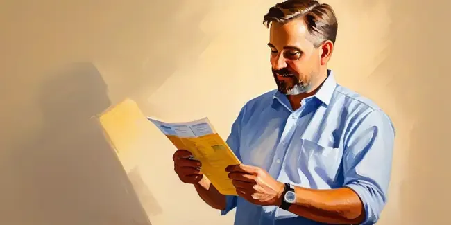 Marketing holding an work order