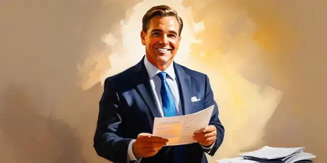 Motivational Speaker professional holding a work order
