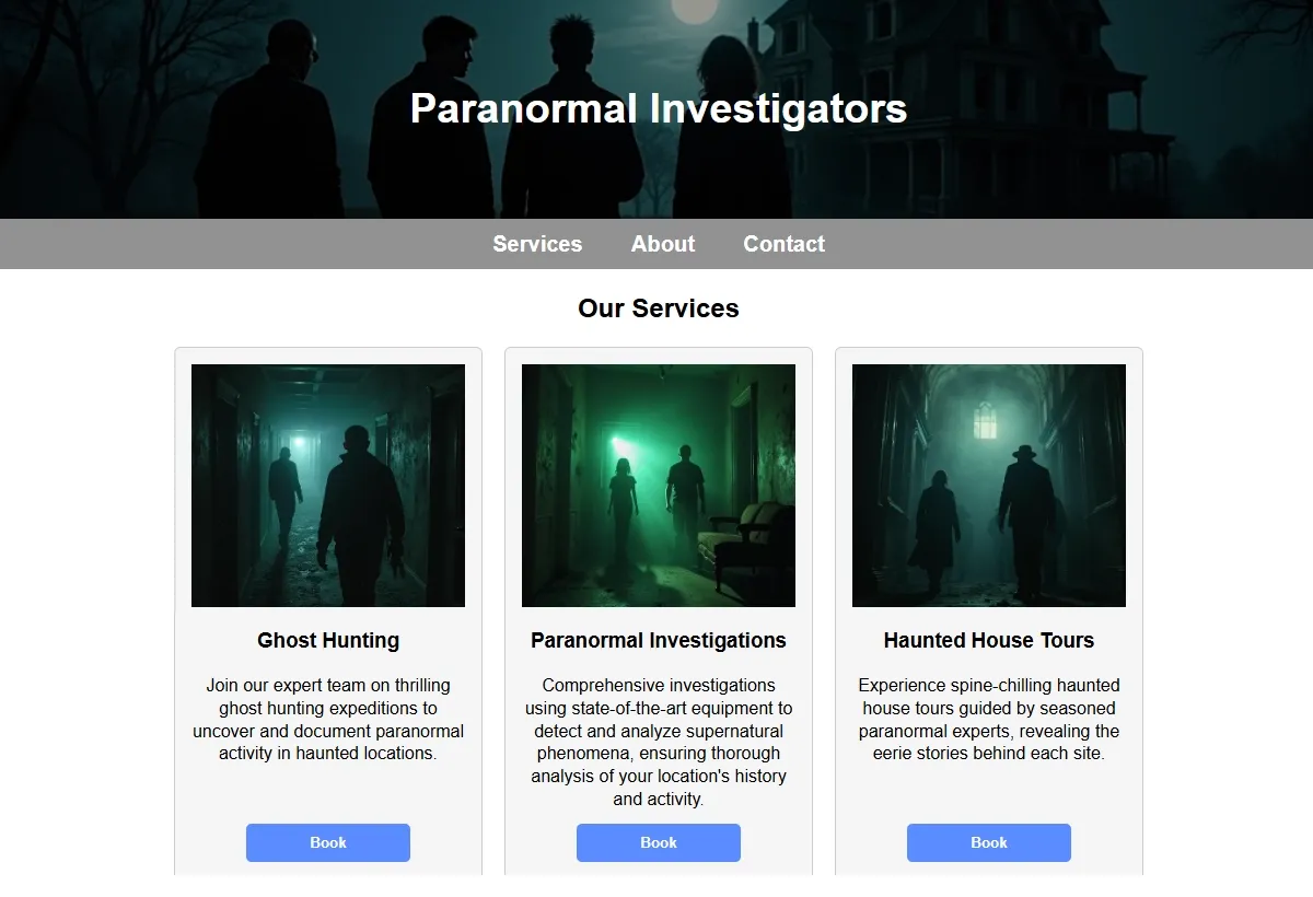 Paranormal Investigators professional working at a laptop