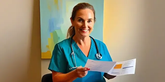 Physical Therapy holding an work order
