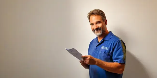 Powder Coating holding an work order