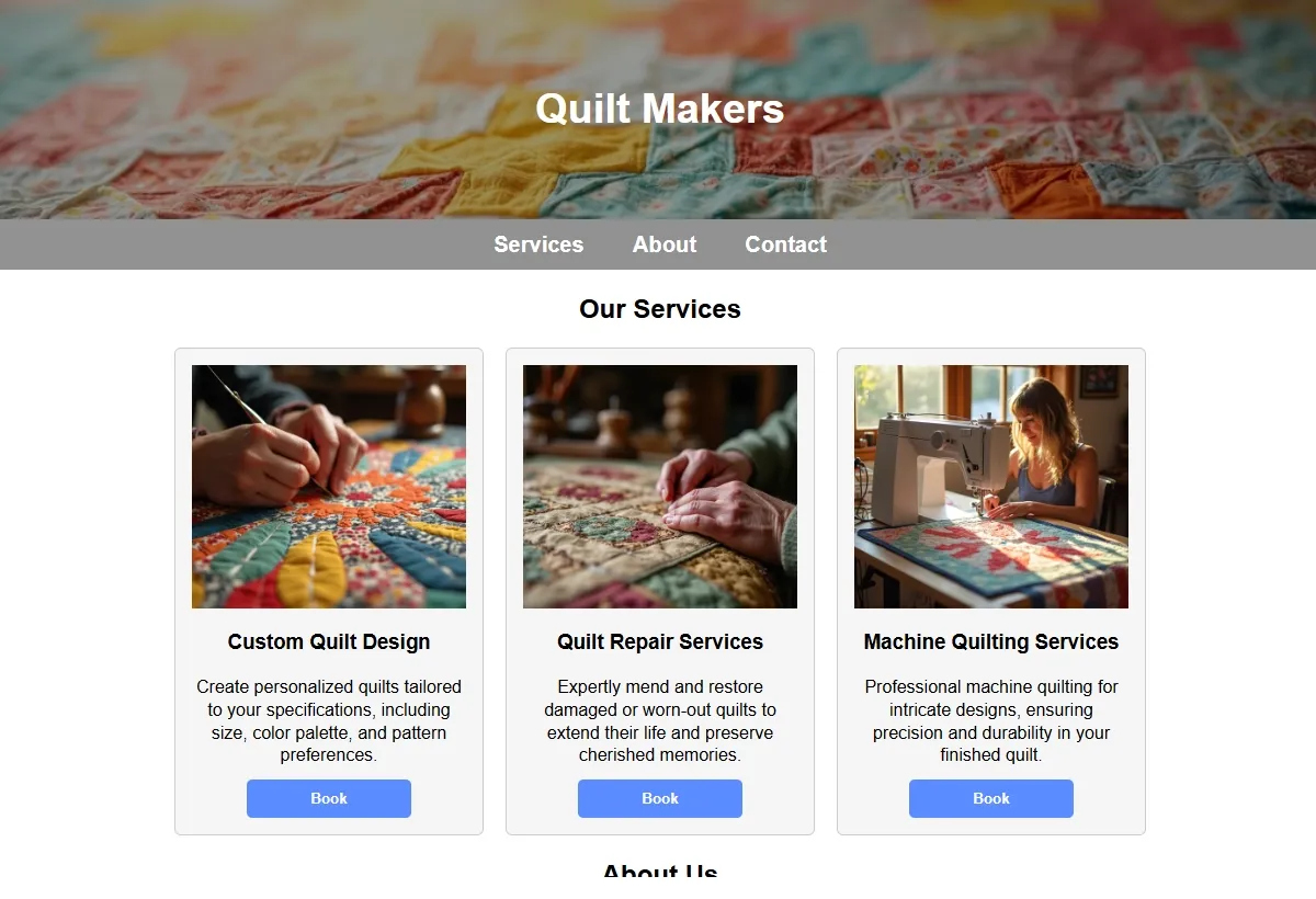 Quilt Makers professional working at a laptop