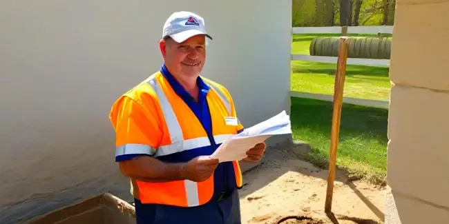 Septic Systems holding an work order