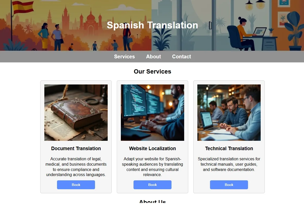 Spanish Translation looking at a laptop