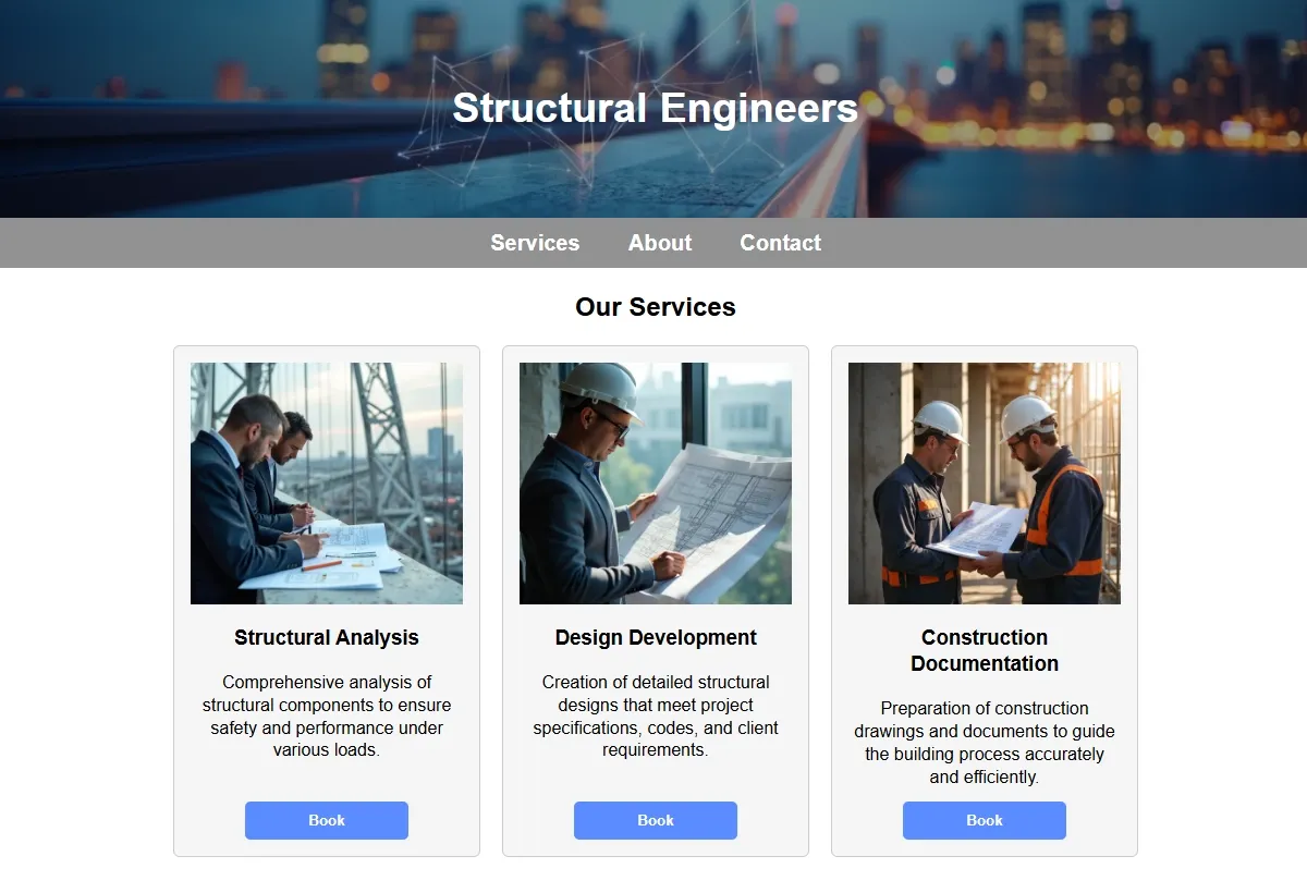 Structural Engineers professional working at a laptop