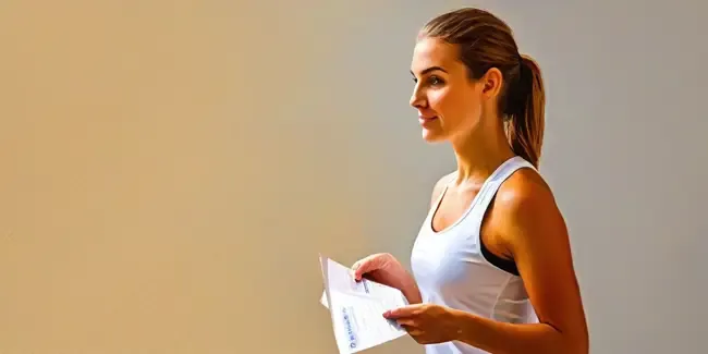 Volleyball Training holding an work order