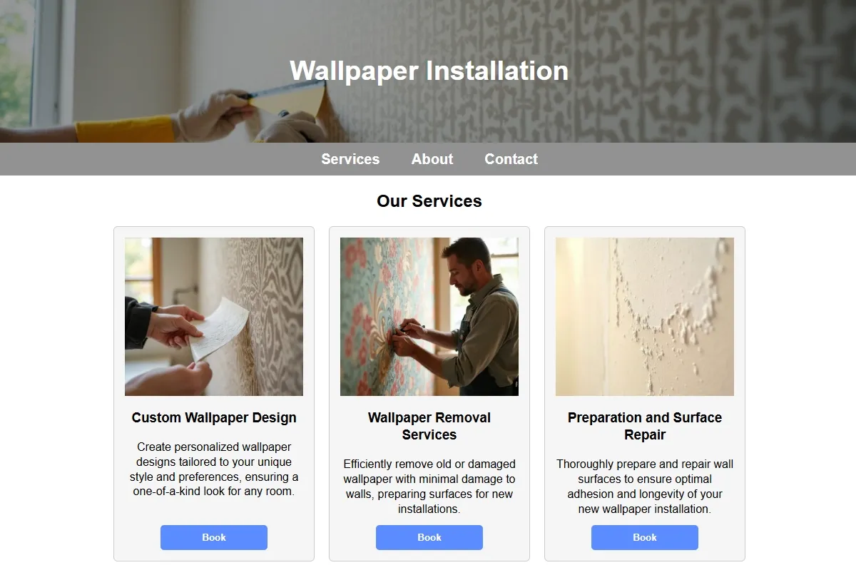 Wallpaper Installation looking at a laptop