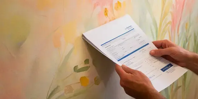 Wallpaper Installation holding an work order