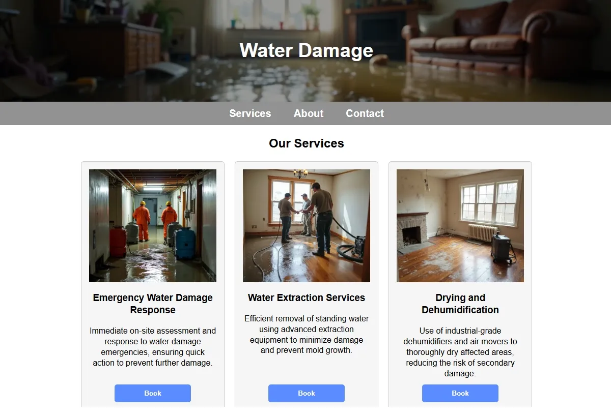 Water Damage professional working at a laptop