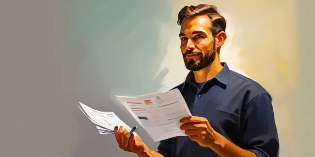 Web Developers holding an invoice