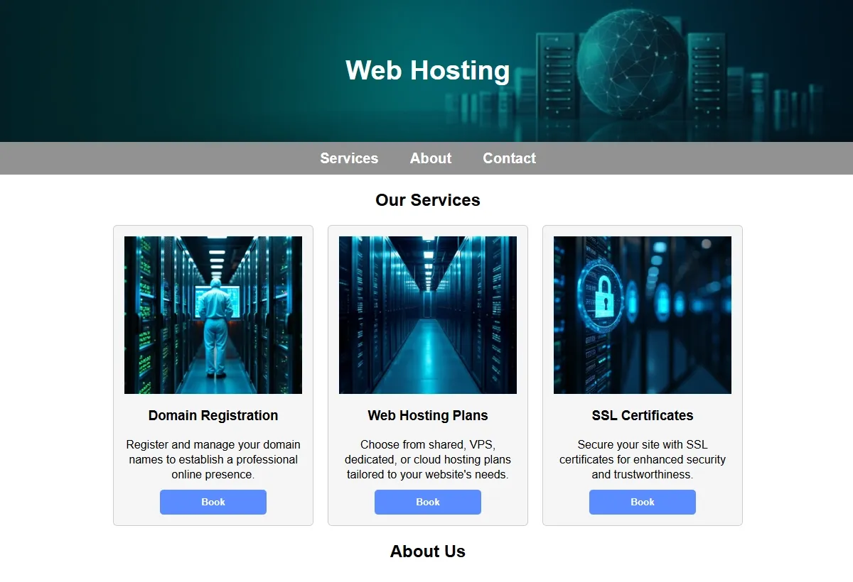 Web Hosting looking at a laptop