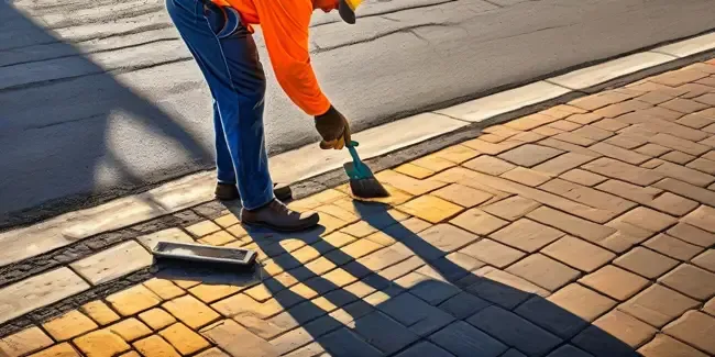 Asphalt Pavers holding a smartphone