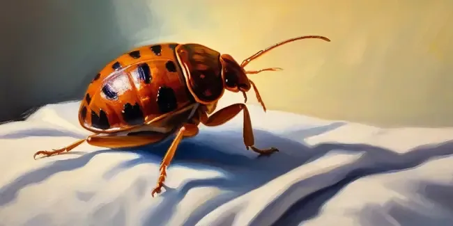 Bed Bugs holding a smartphone