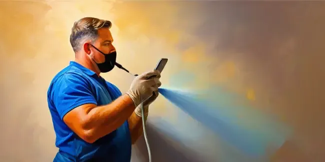 Duct And Vent Cleaning holding a smartphone