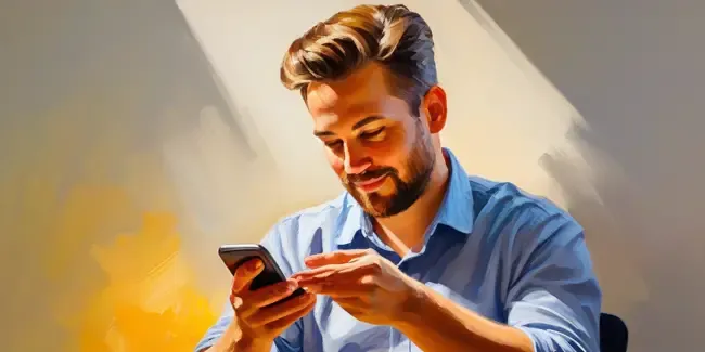 Ecommerce Developers holding a smartphone