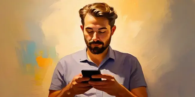 Graphic Designers holding a smartphone