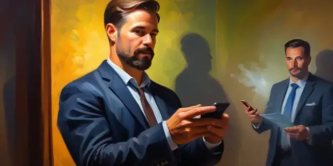 Paranormal Investigators holding a smartphone