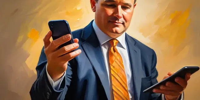Personal Injury Lawyers holding a smartphone