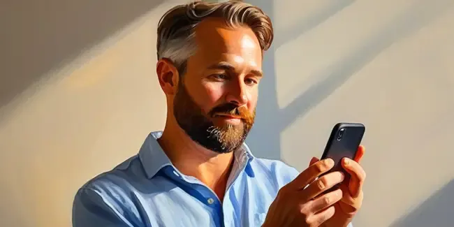Real Estate Photographers holding a smartphone