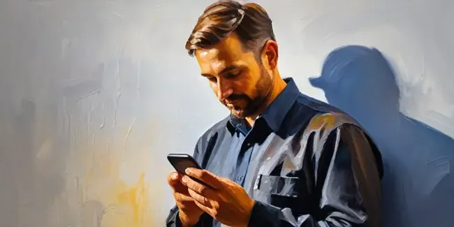 Waterproofing holding a smartphone